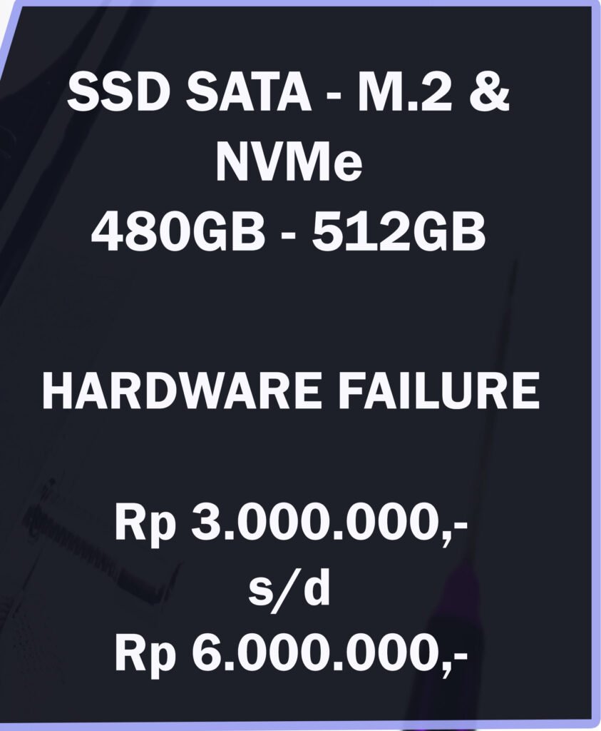 Biaya recovery data SSD 512GB