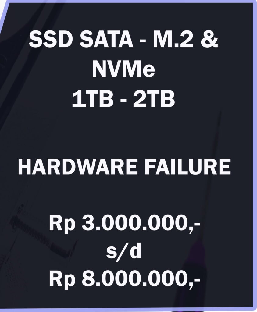 Biaya recovery data SSD 1TB